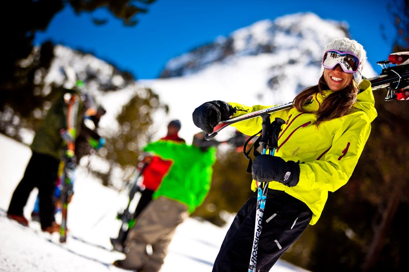 Skier kitted out on the slopes