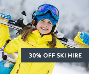 30% off ski hire