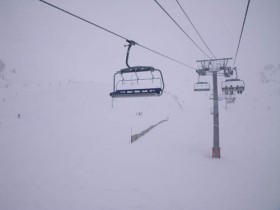 View from the 6 man chair lift - 17/3/2011