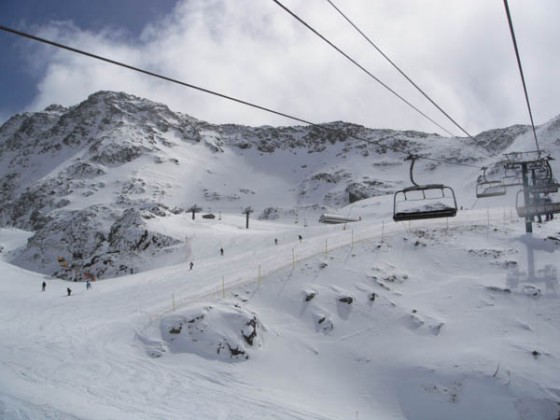 Top of Arcalis slopes 20/03
