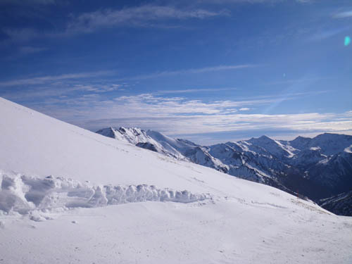 View from the top of the freeride area - 26/2/2011