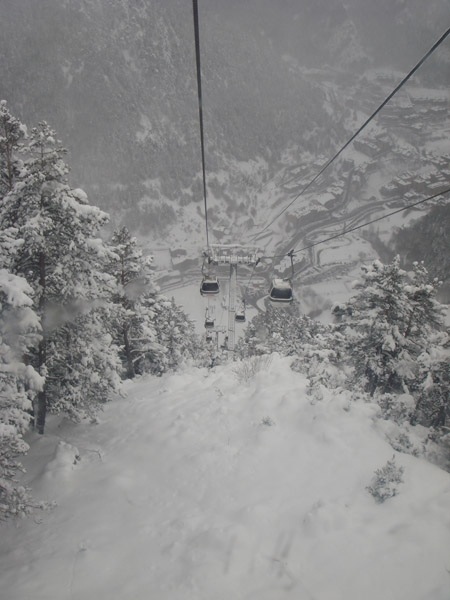View from gondola - 18/12/2011