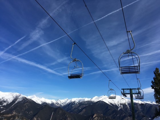 La Serra chairlift, only for two people, one of our favourites!