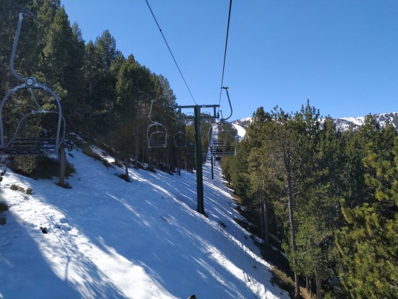 La Serra I is the oldest chairlift of Vallnord