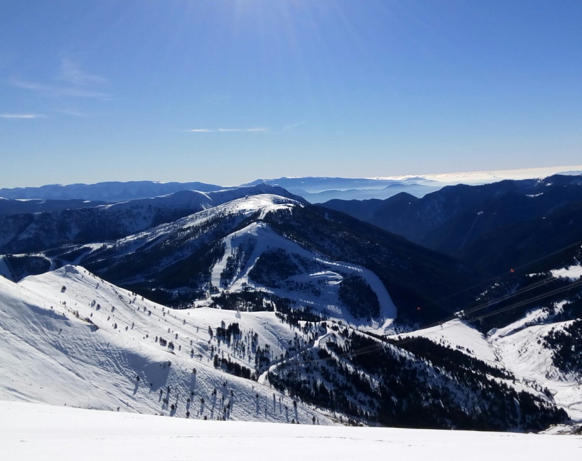 The amazing view of Pal from the top of Arinsal