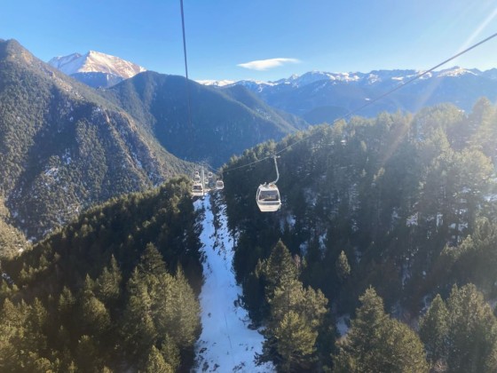 The view from the Arinsal gondola