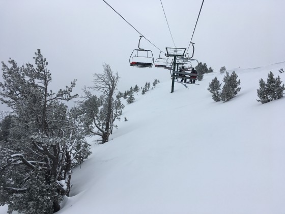We love the view from Coll de la Botella chairlift