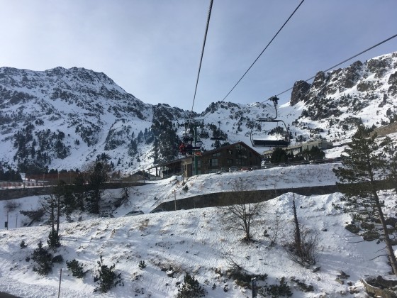 The view from the chairlift La basera