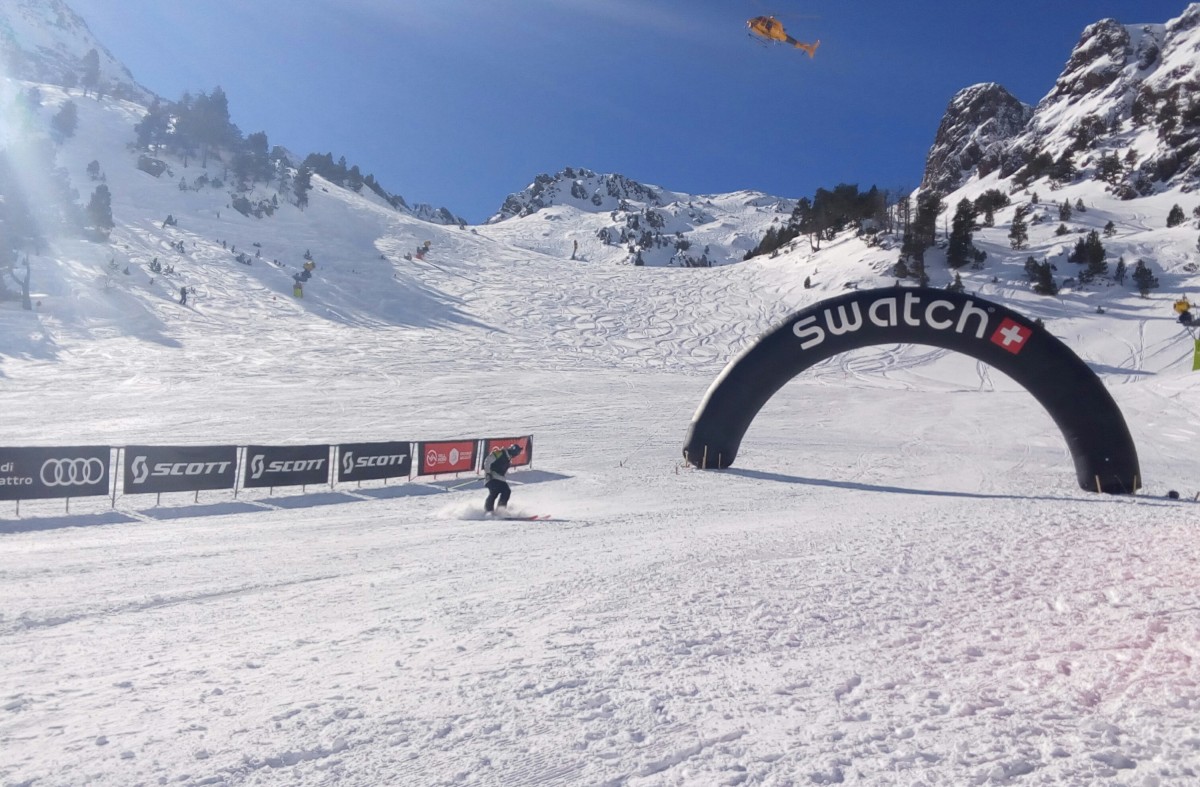 Finish Line of the Swatch Freeride Tour