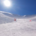 The red slope La Pala has great snow conditions this week