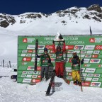 Ski Men podium for the Vallnord FWT 2018