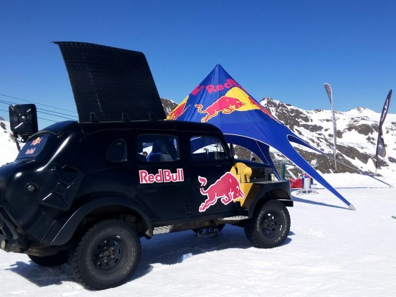 The red bull chill out area for the competition