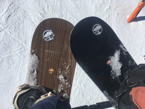 Trying the Arbor snowboards