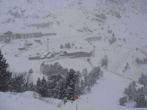 View Across Els Planells Ski Station