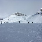 The red slope La Balma had excellent powder snow