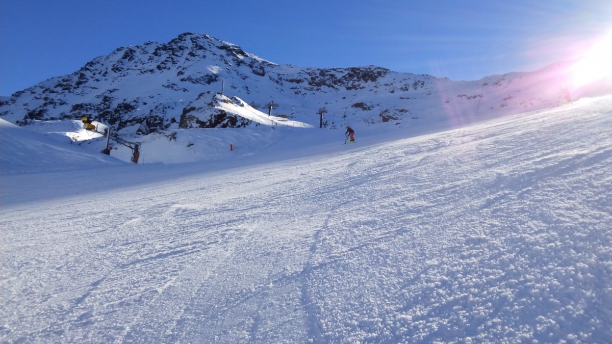 The slopes still empty during this week in Arcalís
