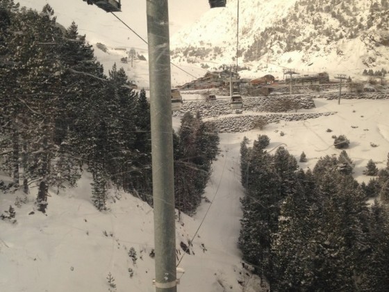 View from the gondola window