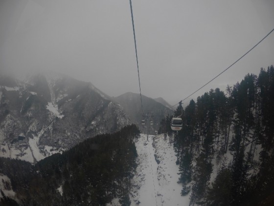 The gondola of Arinsal last wednesday after snowfall