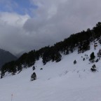 The red slope La Tossa in Arinsal