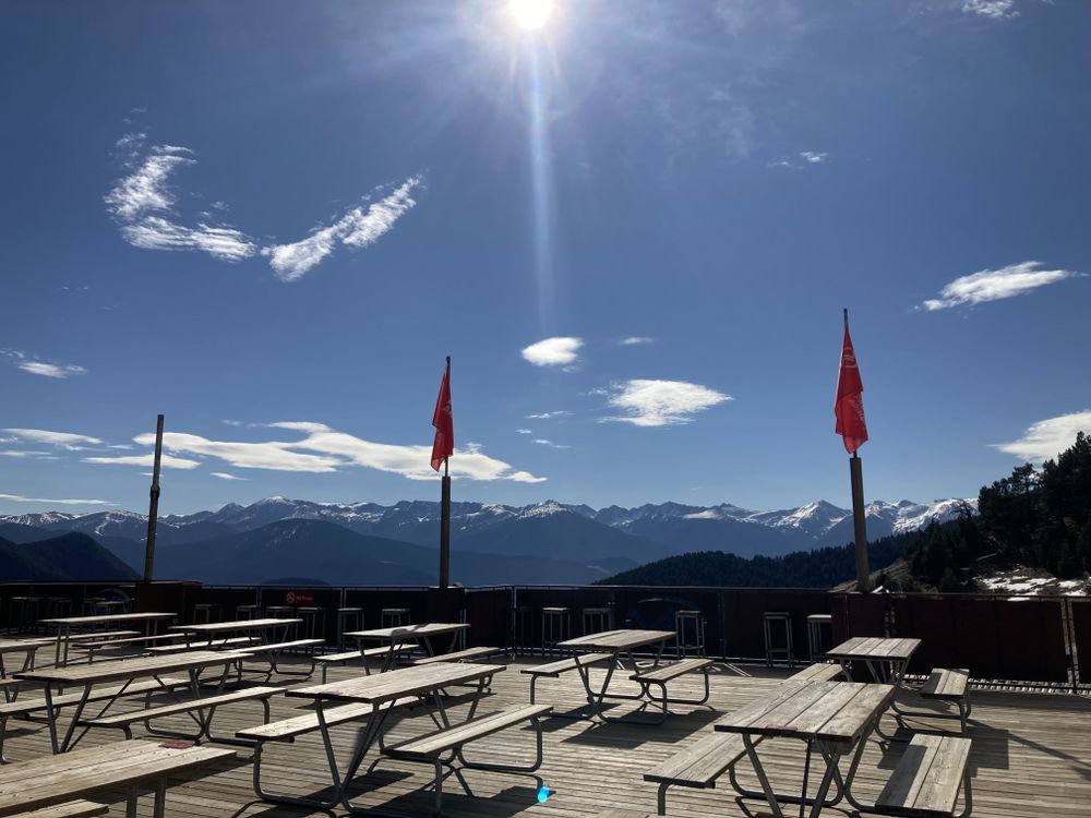 Beautiful view from The Terrace in Arinsal