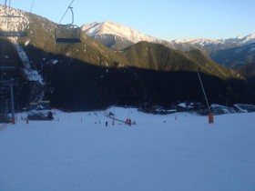 View Down El Cortal Near Ski School