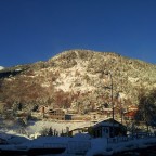 Looking up at the mountain from the village - 06/12/2012
