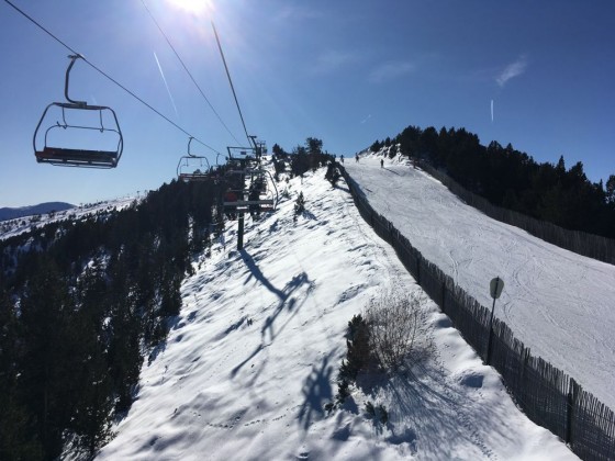 View from the El Cubil chairlift