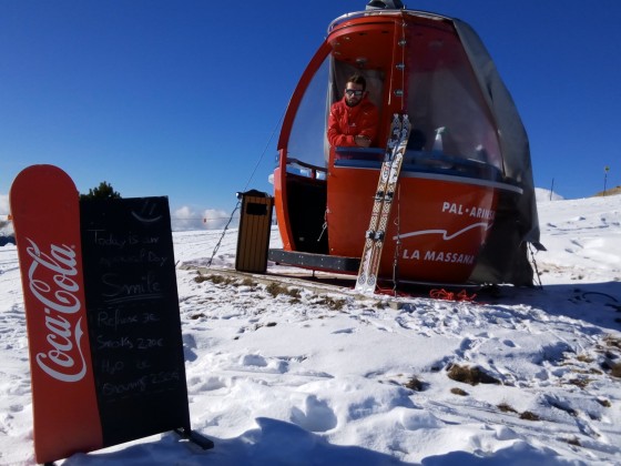 The new Gondola Snack Bar in the blue slope Cubil in Pal