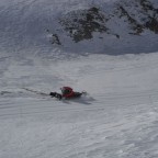 Bashing a new slope in the bottom of La capa 09/03