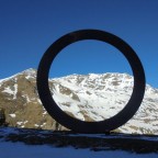 The 'O' for Ordino in Arcalis.  Amazing views