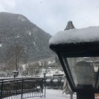A few cm of fresh snow in the centre of Arinsal