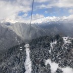 The view from the gondola in Arinsal