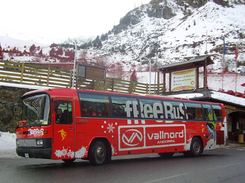 Vallnord ski bus