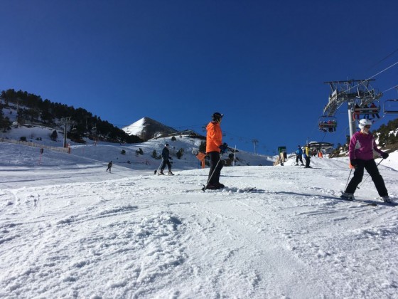 Many people on the slopes of Arinsal due to the New Year's holiday