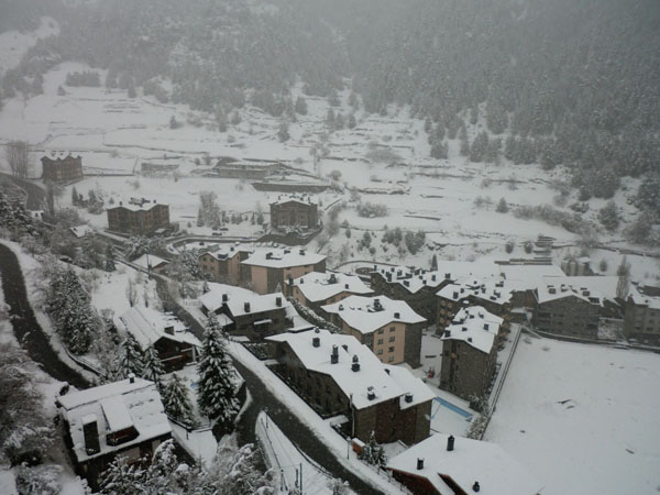 View of the village from the gondola - 22/03