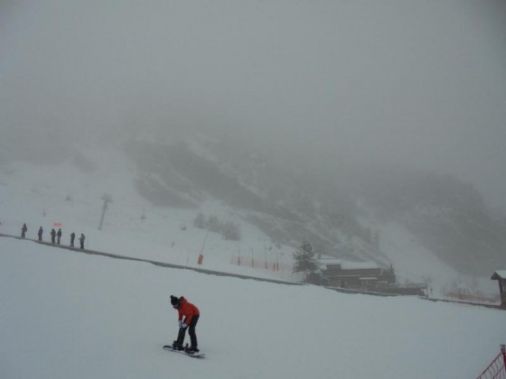 Definately a goggle day in Arinsal.