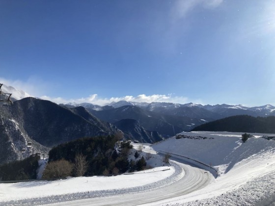 The view from the slopes of Arinsal