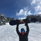 Perfect snow for snowboarding in Pal