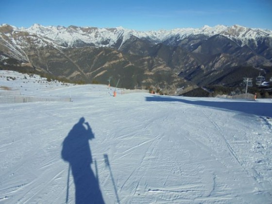 Quiet slopes in Pal, Vallnord