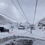 The top of Arinsal was covered by fresh snow