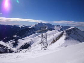 View from the top of Arinsal.